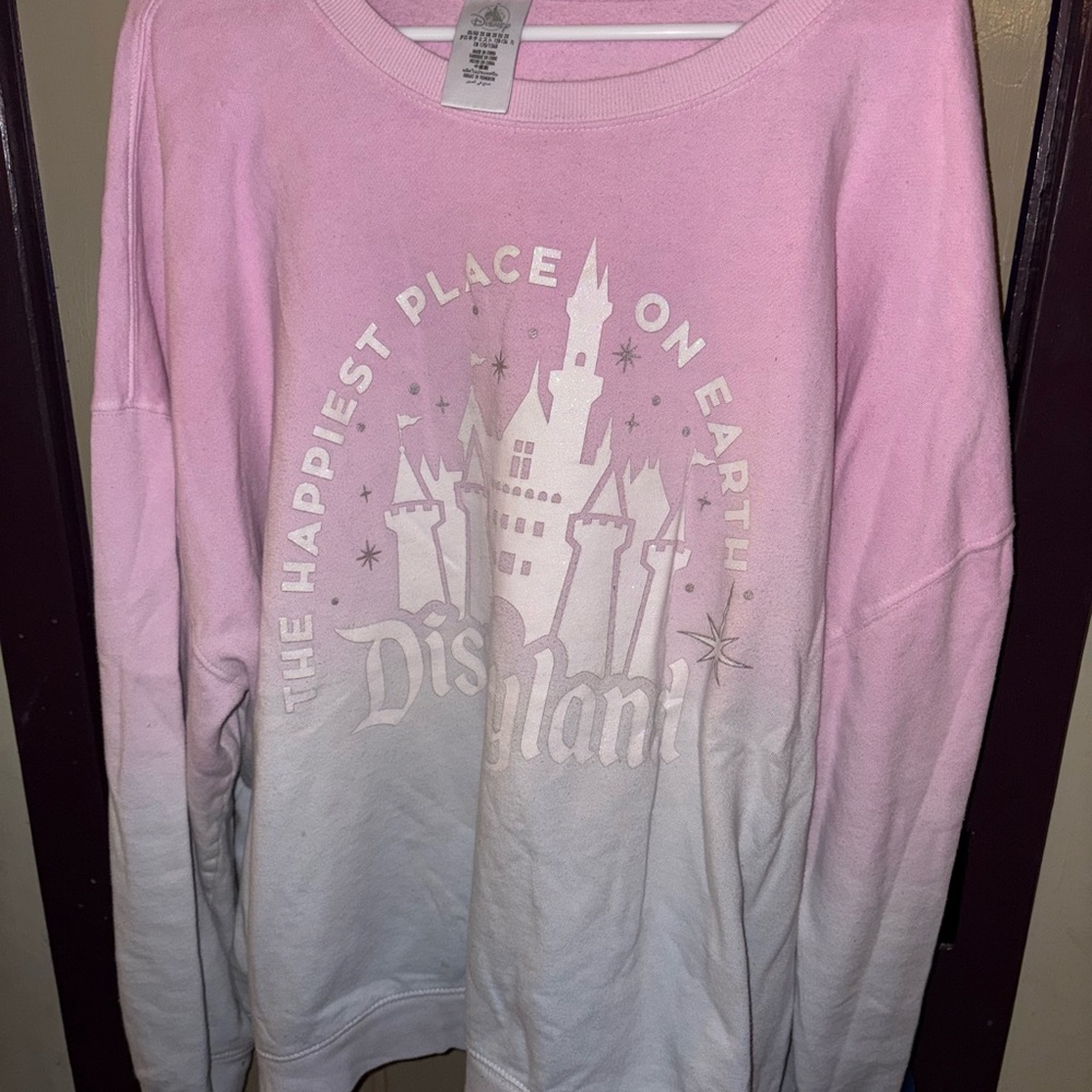 Disneyland Pink Ombre womens Sweatshirt